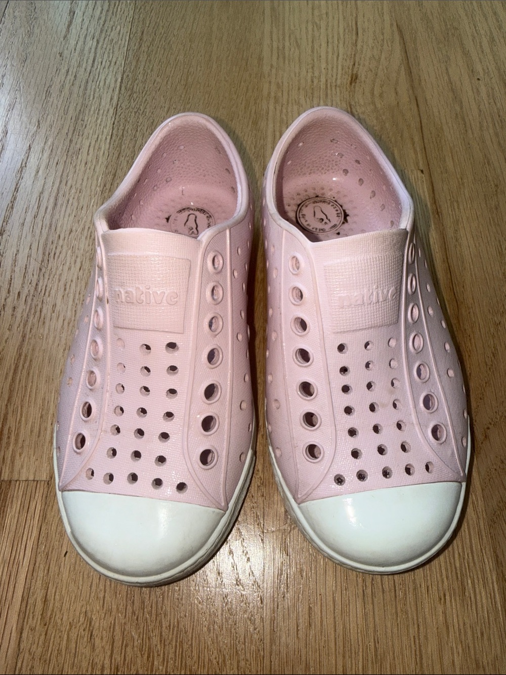 Native Shoes Kids Slip-On Water Shoes in Light Pink